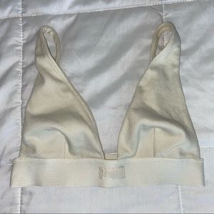 SKIMS Cotton rib plunge bralette
